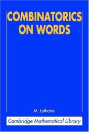 Couverture : Combinatorics on words