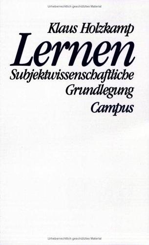 Couverture : Lernen. Subjektwissenschaftliche Grundlegung.