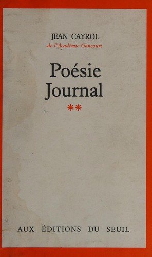 Couverture : Poésie-journal
