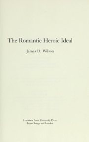 Couverture : The romantic heroic ideal