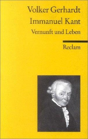 Couverture : Immanuel Kant. Vernunft und Leben.