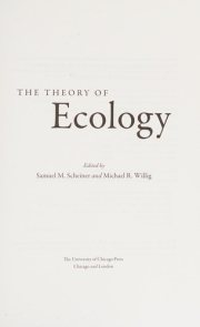 Couverture : The theory of ecology