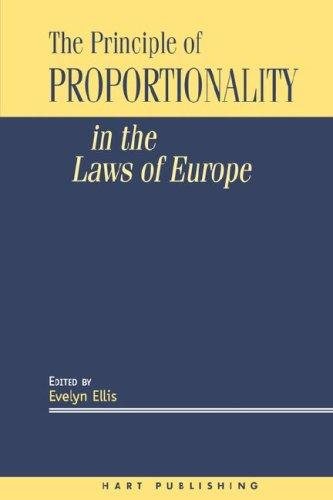 Couverture : The principle of proportionality in the laws of Europe