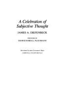 Couverture : A celebration of subjective thought
