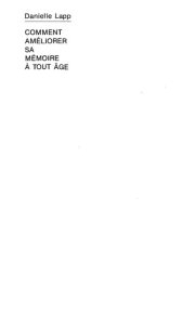 Couverture : Comment améliorer sa mémoire à tout âge