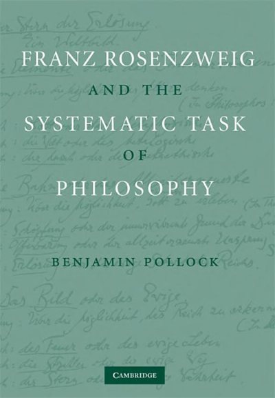 Couverture : Franz Rosenzweig and the systematic task of philosophy