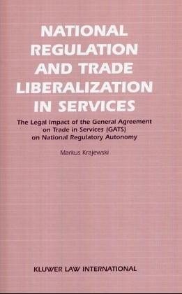 Couverture : National regulation and trade liberalization in services