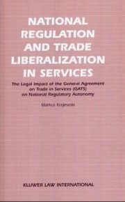 Couverture : National regulation and trade liberalization in services