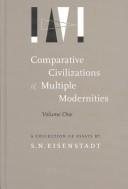 Couverture : Comparative civilizations and multiple modernities