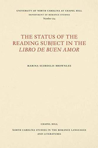 Couverture : The status of the reading subject in the Libro de buen amor