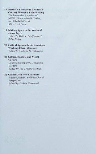 Couverture : Global Cold War literature