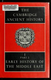 Couverture : Early history of the Middle East