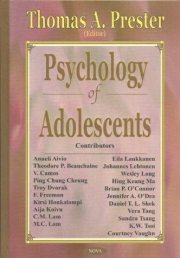 Couverture : Psychology of adolescents