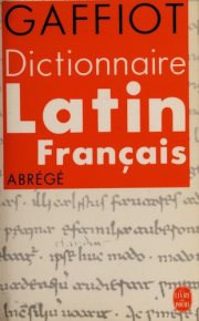 Couverture : Dictionnaire latin - francʹais abrege
