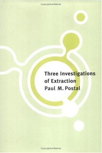 Couverture : Three investigations of extraction