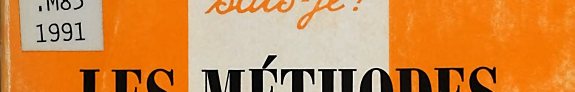 Couverture : Les méthodes qualitatives