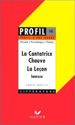 Couverture : La Cantatrice Chauve La Lecon