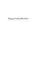 Couverture : Questioning suspects