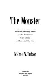 Couverture : The monster