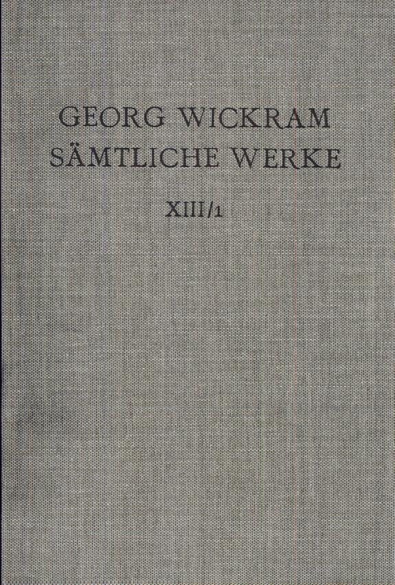 Couverture : Sämtliche Werke [von] Georg Wickram.