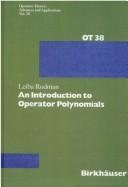 Couverture : An introduction to operator polynomials