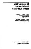 Couverture : Biotreatment of industrial and hazardous waste
