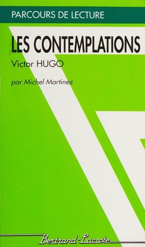 Couverture : Les contemplations, Victor Hugo