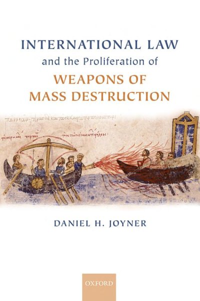 Couverture : International law and the proliferation of weapons of mass destruction