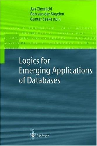 Couverture : Logics for Emerging Applications of Databases