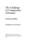 Couverture : The challenge of comparative literature
