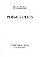 Couverture : Poèmes clefs