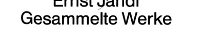 Couverture : Gesammelte Werke. Erster Band. Gedichte 1.