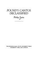 Couverture : Pound's Cantos declassified