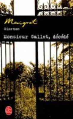 Couverture : Monsieur Gallet, décédé