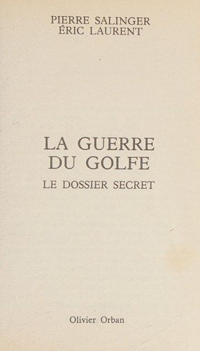 Couverture : La guerre du Golfe