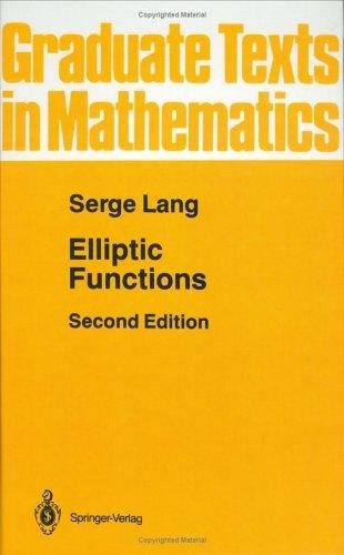 Couverture : Elliptic functions