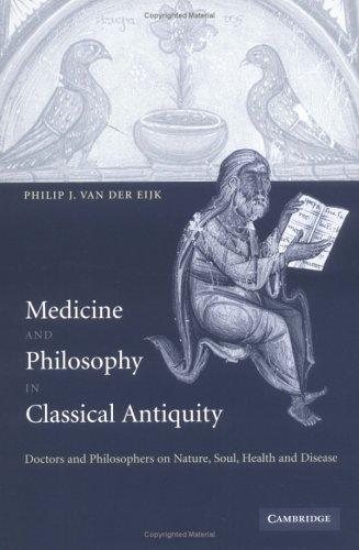 Couverture : Medicine and philosophy in classical antiquity