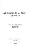 Couverture : Approaches to the study of politics
