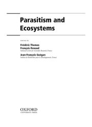 Couverture : Parasitism and ecosystems