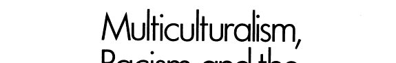 Couverture : Multiculturalism, racism, and the classroom