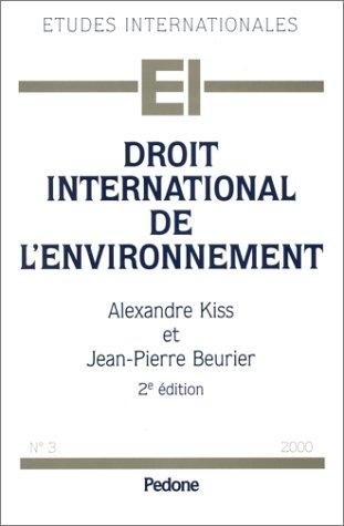 Couverture : Droit international de l'environnement