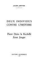 Couverture : Deux individus contre l'histoire