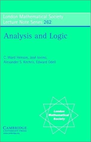 Couverture : Analysis and logic