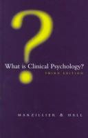 Couverture : What is clinical psychology?