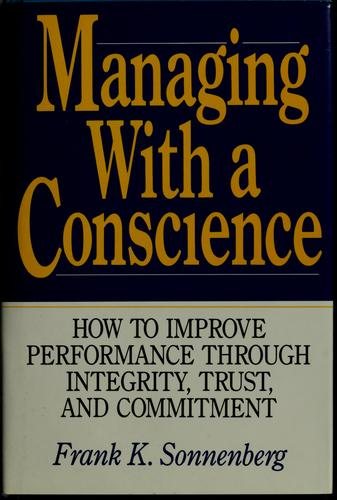 Couverture : Managing with a conscience