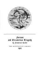 Couverture : Fortune and Elizabethan tragedy