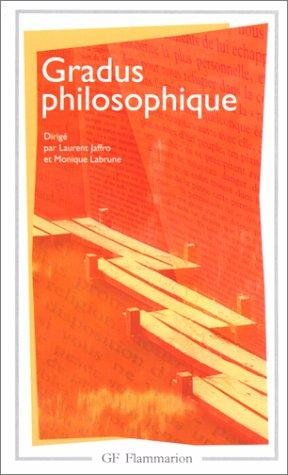 Couverture : Gradus philosophique