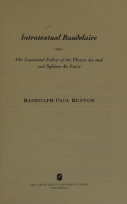 Couverture : Intratextual Baudelaire
