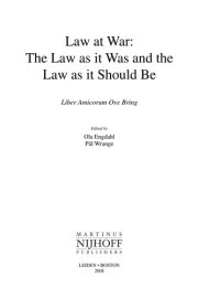 Couverture : Law at war