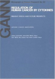 Couverture : Regulation of human cancer by cytokines